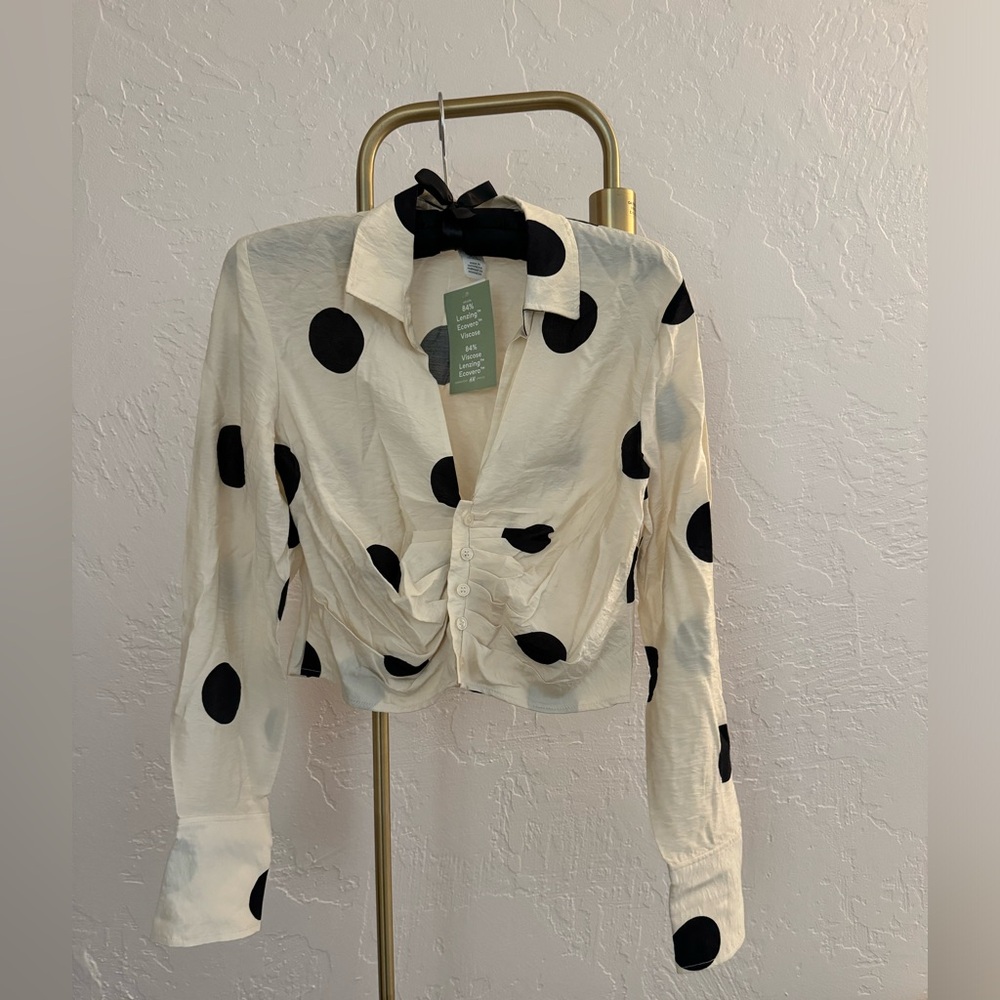 H&M polka dot shirt